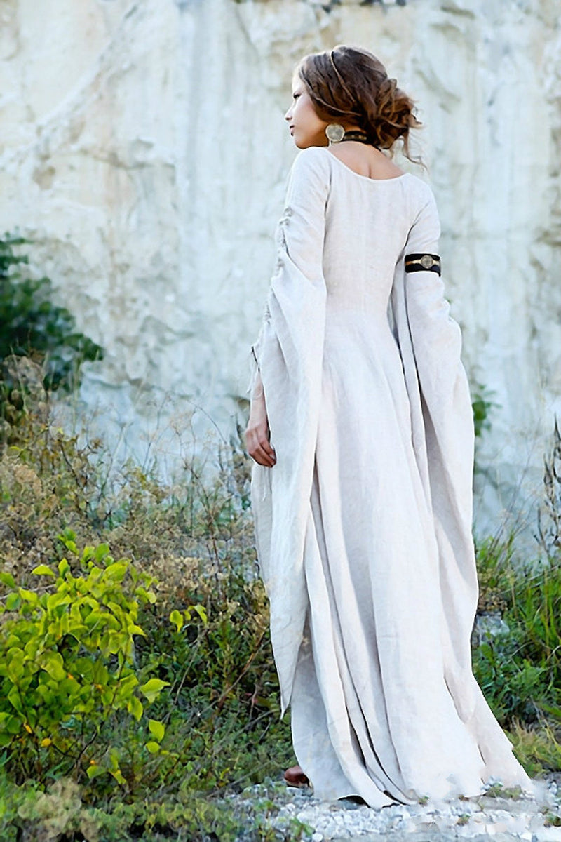 Medieval Renaissance Dress Linen Chemise Archeress Costume – Cosplayrr