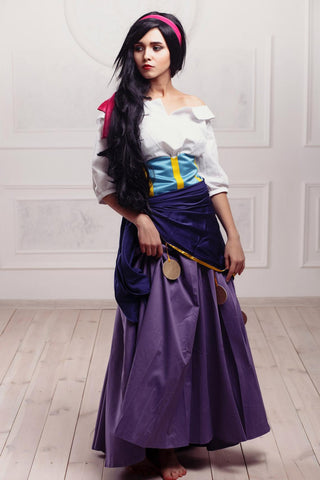 Esmeralda Costume SKIRT Hunchback of Notre Dame Gypsy Cosplay Halloween 