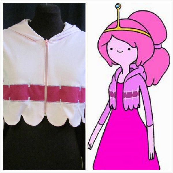 Adventuretime Cosplay Adult Women's Size Free US Shipping Princess Bubblegum Light Pink Jacket Costume