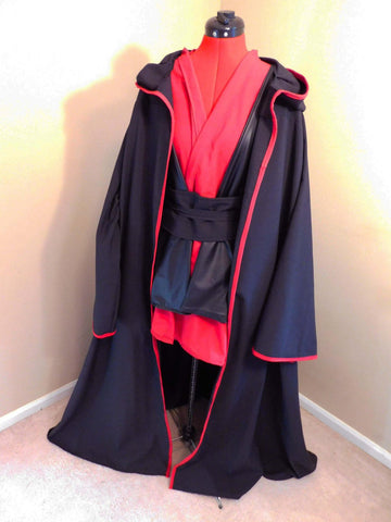 Tunic Obi and Tabbard Costume Star Wars Red Sith Robe