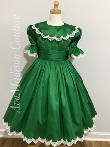 Puff Sleeves Girls Victorian Dress Weddings Birthday Party Ballet AvaSophie Princess Flower Girl Dress Ruff