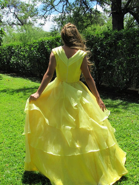 Size 12 2017 Belle Princess Costume Cosplay Gown Dress for Teens Adults R