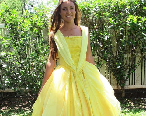 Gown Dress for Teens Adults 2017 Belle Princess Costume Cosplay