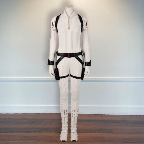 Natasha Romanoff Black Widow White Suit Black Widow White Uniform Costume Cosplay