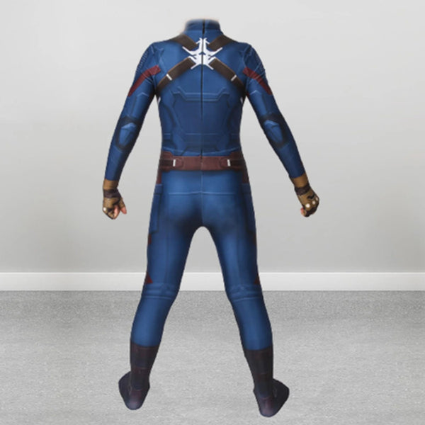 Suit Kids Steve Rogers The Avengers Outfit Captain America Costume Cosplay