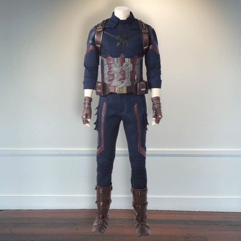 Outfit The Avengers 3 Infinity War Halloween Outfit Captain America Steve Rogers Uniform Costume Cosplay