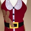 Mrs Claus Apron, Christmas Miss Santa Apron Festive Christmas Apron