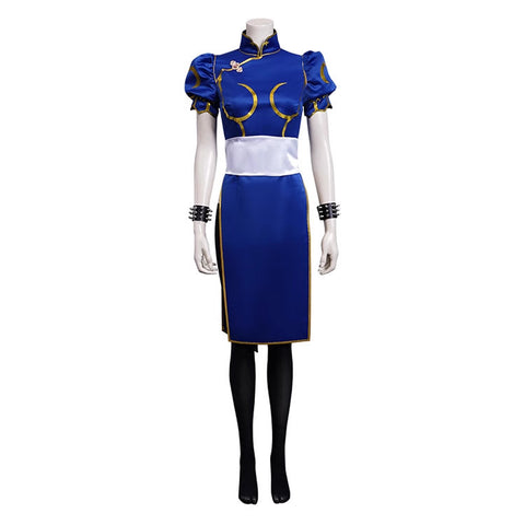 Halloween Cosplay Costume Props Chun Li Full Set Chun Li Cos Outfits Street Fighter 6 Game Inspired Costumes for Women