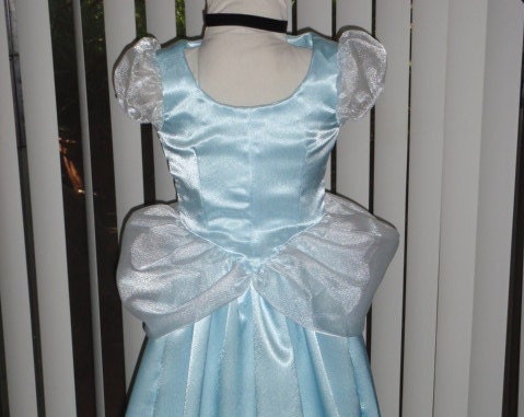 Gown Dress and Choker for Girls Classic Cinderella Princess Costume