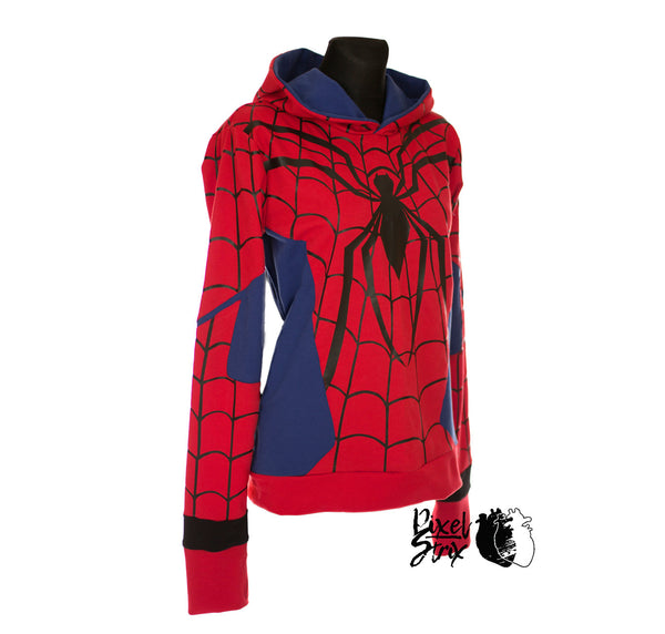 FEMALE comics animation cartoon or Cosplay Spider hoodie MALE