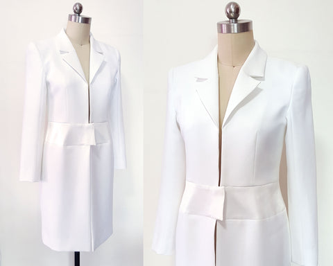 Cream coat dress wool fall coat Duchess of sussex white coat minimalistic coat Custom made Meghan Inspired White formal Coat