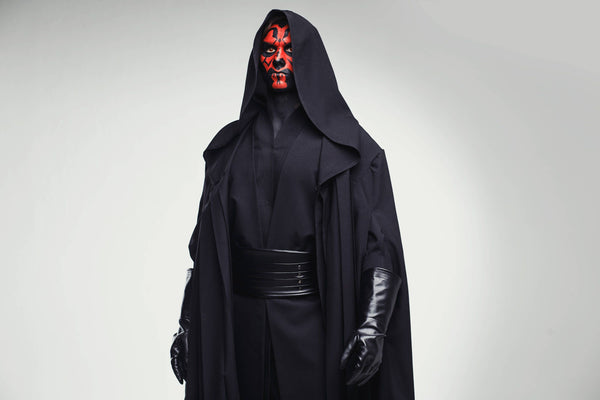 Sith lord dark side of the Force Galactic Empire power imperial Republic Grand Army Darth Maul Cosplay costume from Star Saga