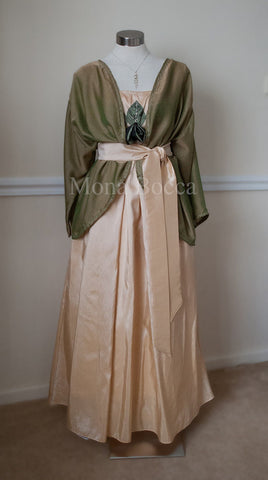 Handmade to order in England with jacket Lady Mary Crawley Downton Abbey vintage styled Made to order Edwardian dress