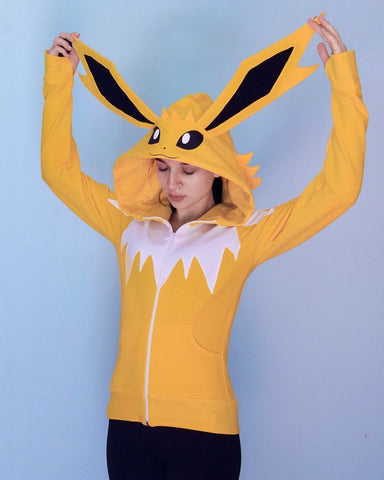 ELECTRICTYPE male or female cut Eeveelution hoodie