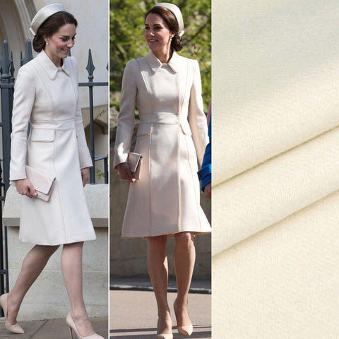 Duchess of Cambridge coat Custom made coat dress White coat winter coat Custom coat Kate Middleton White Coat Dress Cream coat dress