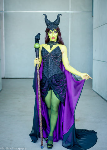 Maleficent Costume Cosplay Corset Adult SAMPLE SALE