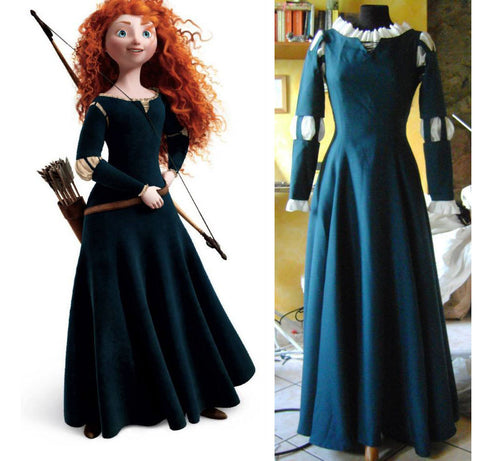 princess dress Merida Brave costume