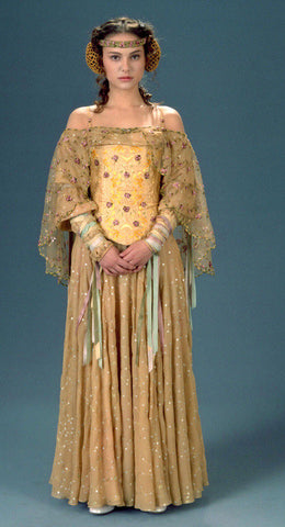 Padme floral costume padme amidala costume padme cosplay Padme Meadow Yellow Dress Padme picnic dress padme costume