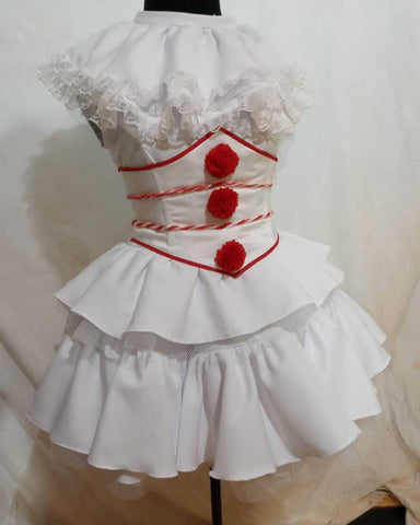 It costume MADE to ORDER commission Pennywise Cosplay female