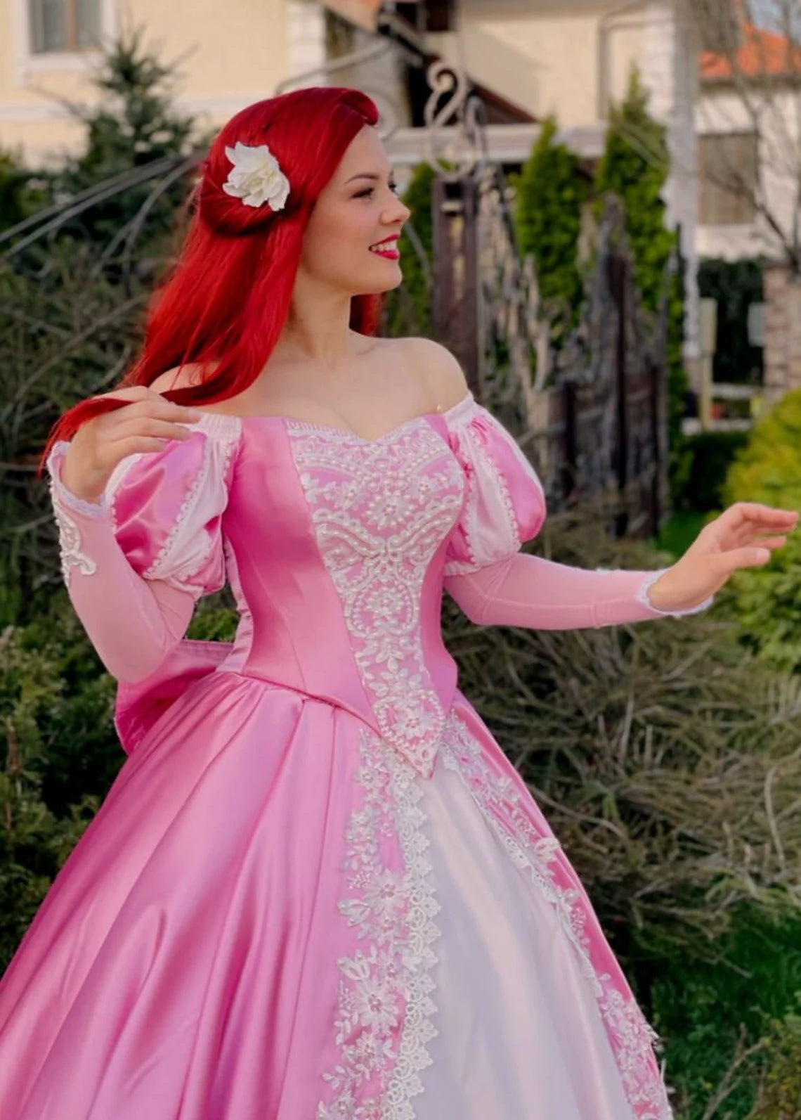 Pink Ariel Dress Little Mermaid Ariel Pink Costume Cosplayrr