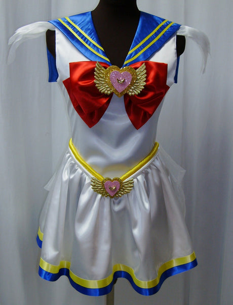 Adult Women's Size Fuku Senshi Custom Fit 4 6 8 10 12 14 Crossplay Unisex Anime Manga Pretty Soldier Super Sailor Moon Costume Cosplay