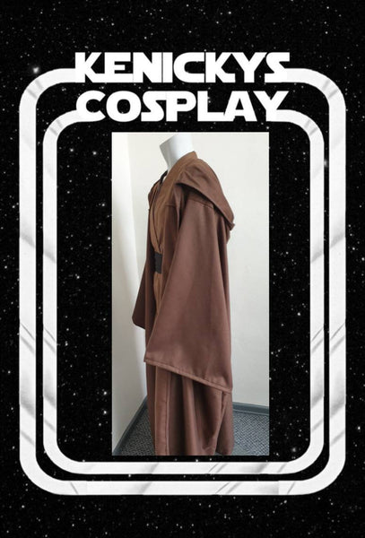 Heavy duty robe star wars cosplayers hand made in all sizes and various colours available Quality jedi robe melton mixed wool fabric