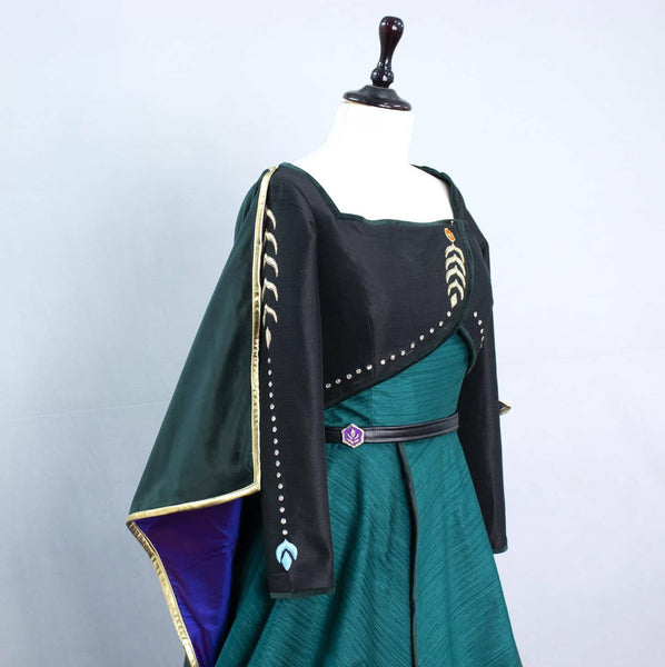 Queen Anna frozen 2 inspired cosplay Costume Limited edition fully hand embroidered