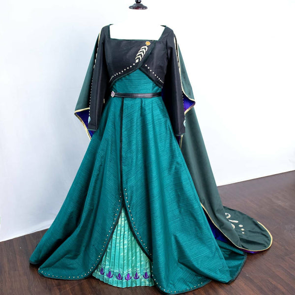 Queen Anna frozen 2 inspired cosplay Costume Limited edition fully hand embroidered