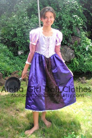 Once Upon a Time Dress Up Gown for Girls Rapunzel Princess Costume