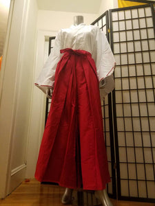 Miko Shrine Maiden Kimono and Hakama pants