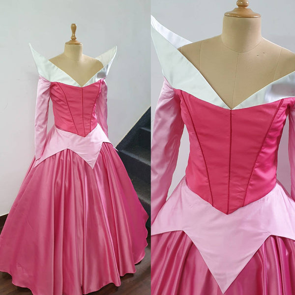 Sleeping beauty adult dress cosplay pink Princess Aurora