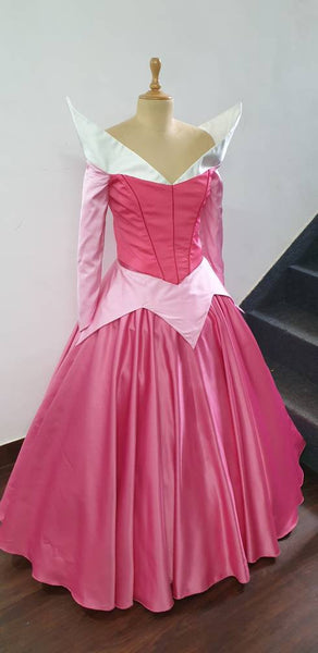 Sleeping beauty adult dress cosplay pink Princess Aurora