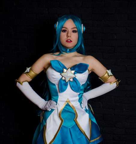 LoL Cosplay League of Legends Soraka Costume Cosplay Girls Halloween Costume Cosplay Outfit Anime Star Guardian Soraka Cosplay Costume Women