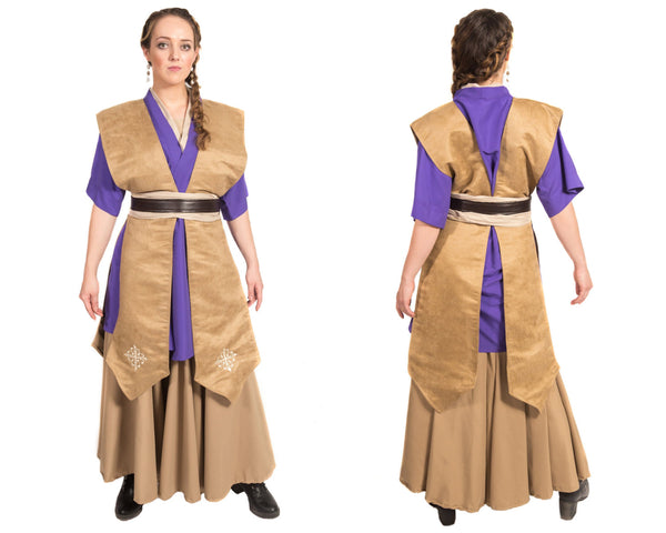 BECOME your own JEDI Custom Star Wars Costume Adult Jedi Star Wars Cosplay Costume Set Star Wars Costume Star Wars Tunic Skirt Robe