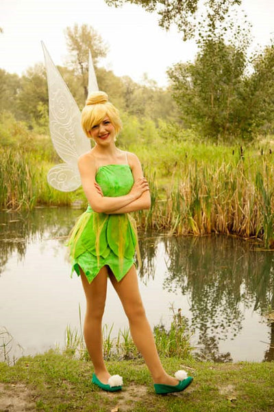 Tinkerbell Costume Tinker Bell Dress Cosplay Costume with Wings – Cosplayrr