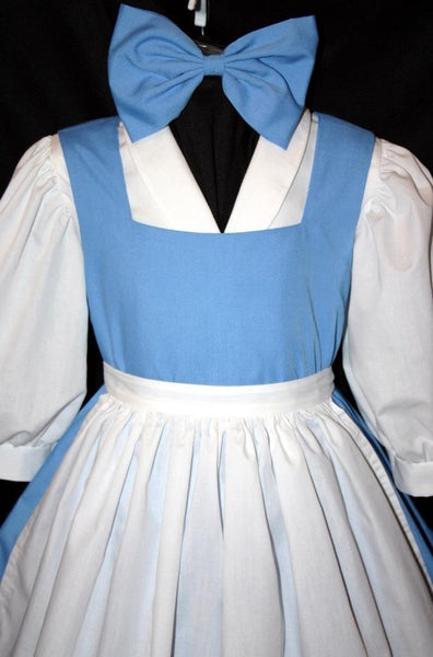 Blue CHILD Size w Bow MOM2RTK BELLE Provincial Village Costume