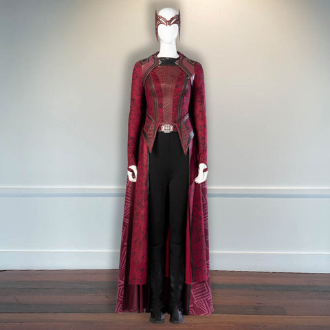 Outfit Dr. Strange in Multiverse of Madness Halloween Outfit Wanda Scarlet Witch Maximoff Cosplay Costume