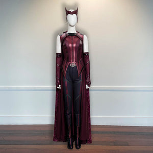 Outfit Halloween Wanda Maximoff Scarlet Witch Outfit Wanda Vision Scarlet Witch Cosplay Costume