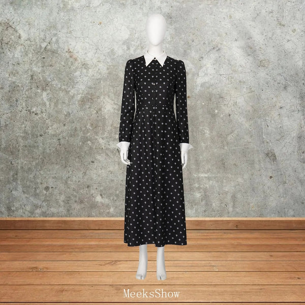 Wednesday Addams Black Dress Wednesday Addams Cosplay Outfit Wednesday Addams Cosplay Costume