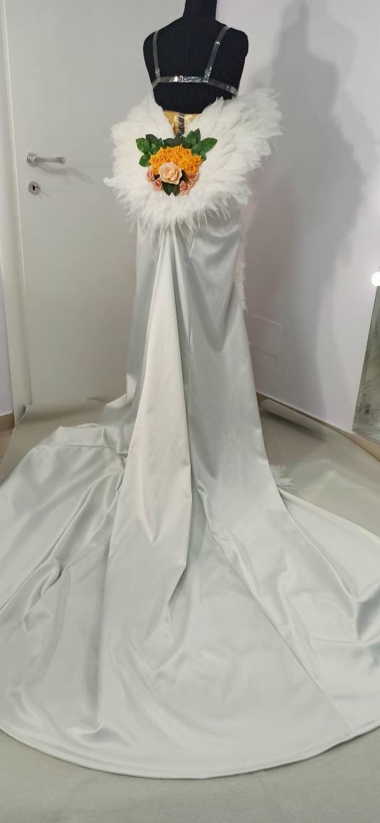 Final Fantasy cosplay costume Adult Yuna wedding dress