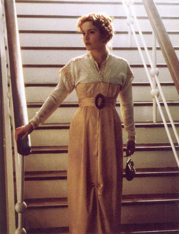 Delightful Dress Velvet dress Titanic dress Belle Epoque Edwardian Dress ROSE DEWITT BUKATER yellow dress titanic strolling dress