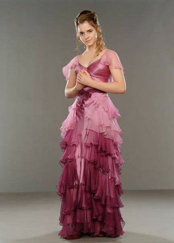 Elegant Dress Designer Dress Best Quality Satin Tailor Made Dress Precious Handmade Lace Dress HERMIONE GRANGER WOMEN yule Ball Dress